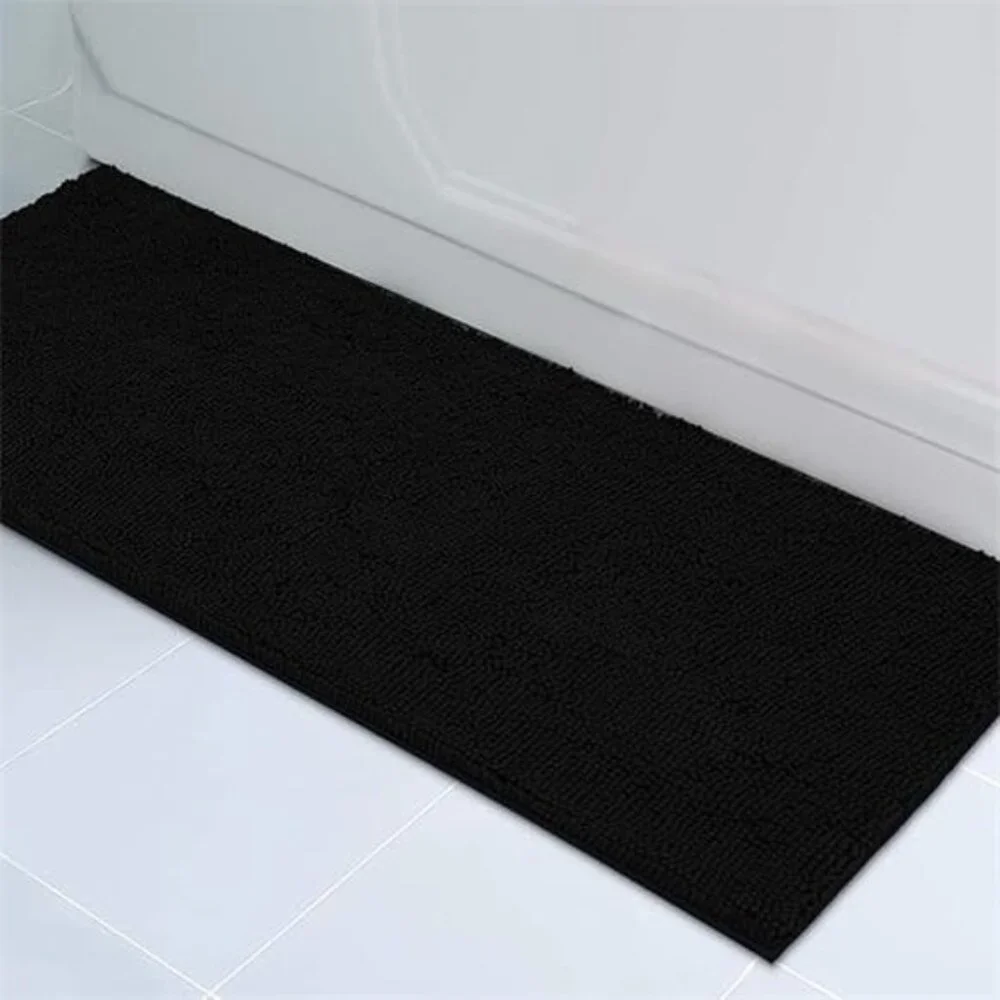 Plush Microfiber Long Runner - Non Slip Soft Bathroom Rug, Absorbent